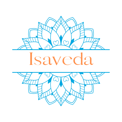 isaveda logo mandala flower